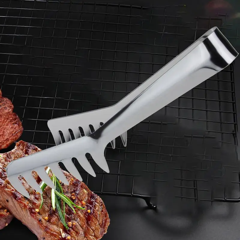 Stainless steel food clip spaghetti tableware noodle barbecue clip kitchen accessories