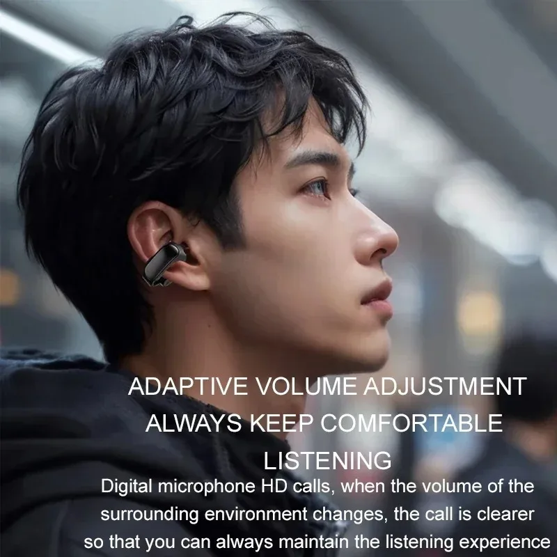 Description Picture 4 of itemAI Translator Earbuds Earphones Wireless Bluetooth 5.3 Open Headsets HiFi Stereo Sport Earbuds HD Mic Call Ear Clip Headphones