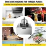Electric Cube Ice Shaver Granizing Machine 226Kg/H Commercial Snow Cone Chopper Home Slush Crusher Blender Flake Maker 6