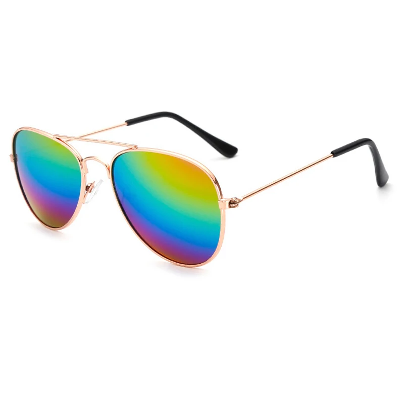 Fashion Brand Child Mirror Metal Pilot for Girl Boy Kids Sunglasses Children Glasses Goggles_voghion.com