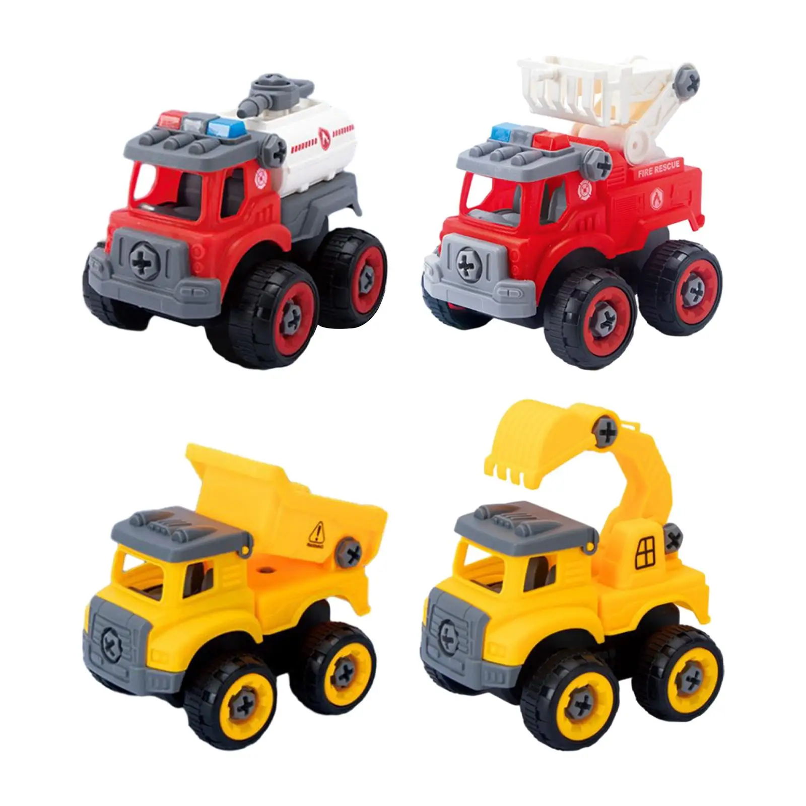 Construction Truck Screwdriver Toys Fine Motor Skill Take Apart Truck Building Toy for Party Favors Boys Girls Kids Children
