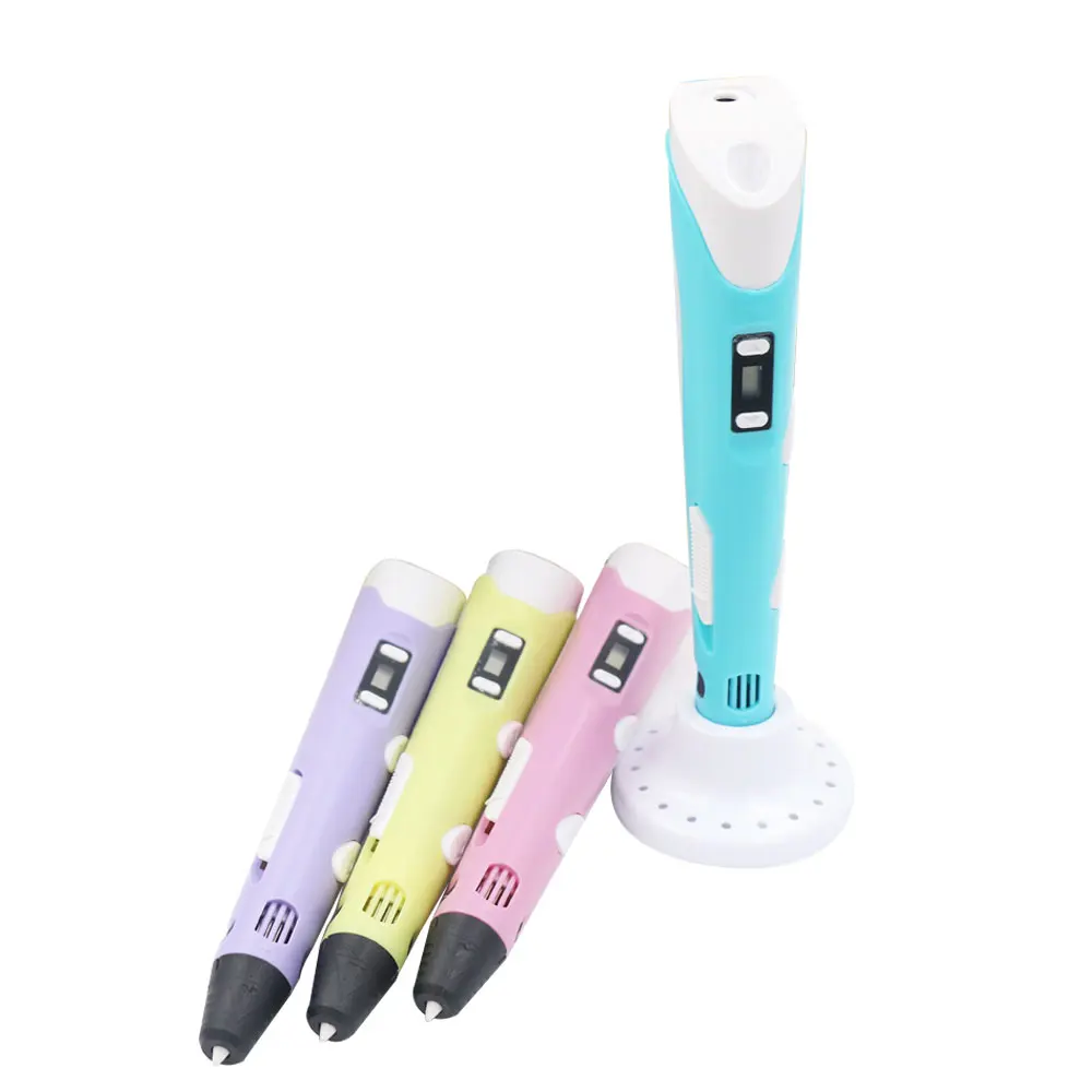 High Quality 3D Pen 3D Printing Pen 30 Colors 1.75 PLA FilamentDIY With Travel Case Kids Educational Toys Gift for Children