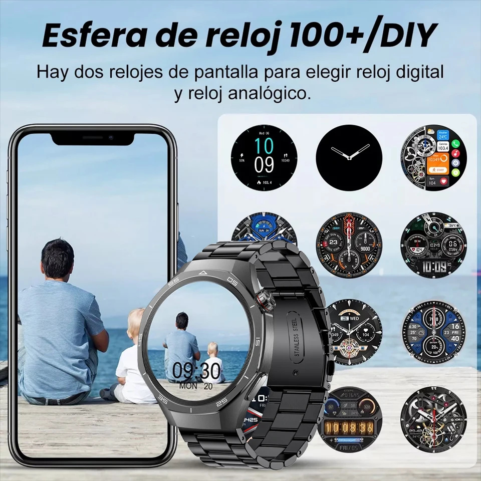 2025 ���ο� ������ ����Ʈ �ð� GT5 PRO ���� ��ũ�� ��ü ȭ�� ��ġ ����Ʈ �ð� �ɹڼ� BT ��ȭ �ǰ� ����͸� ����Ʈ �ð�