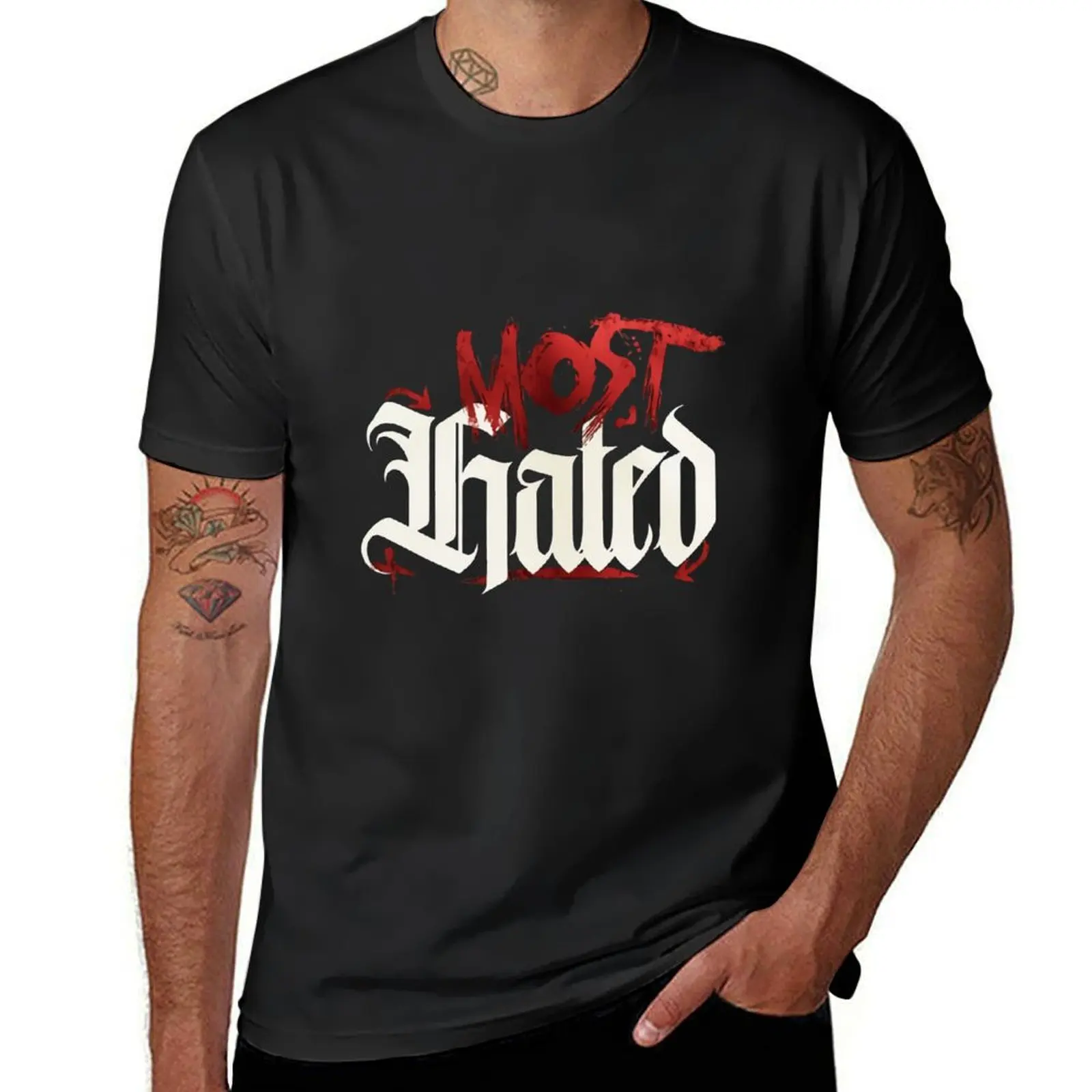 Fredo Bang m-erch Most Hated T-Shirt korean fashion tees quick drying new edition t shirts for men graphic