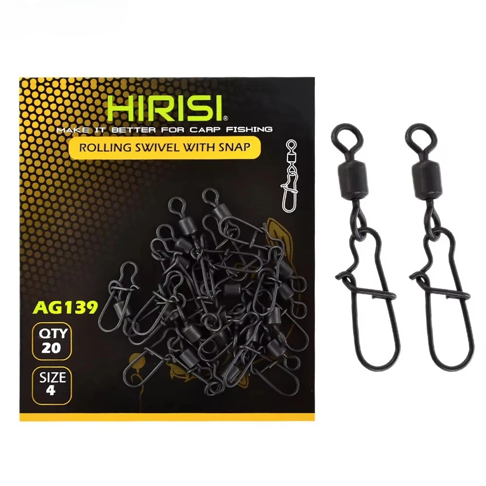 Kit 40 Peças Pesca Carpa EMagTech - Mangas Antiembaraço E Rotadores Rápidos