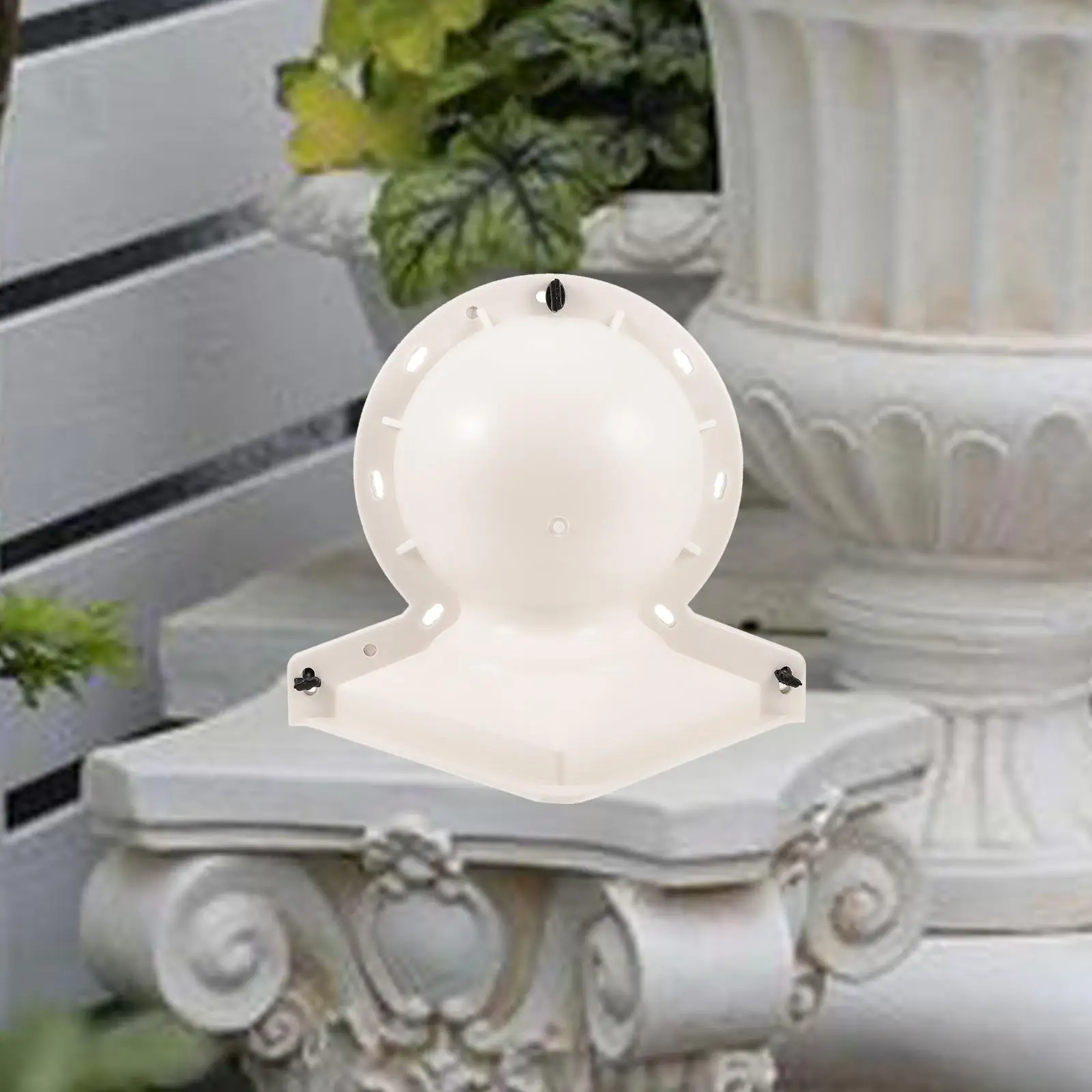 DIY Ball Shaped Balustrade Top Concrete Mold 33x25.5cm Reusable Roman Column Accessories DIY Craft Mould for Church Lightweight
