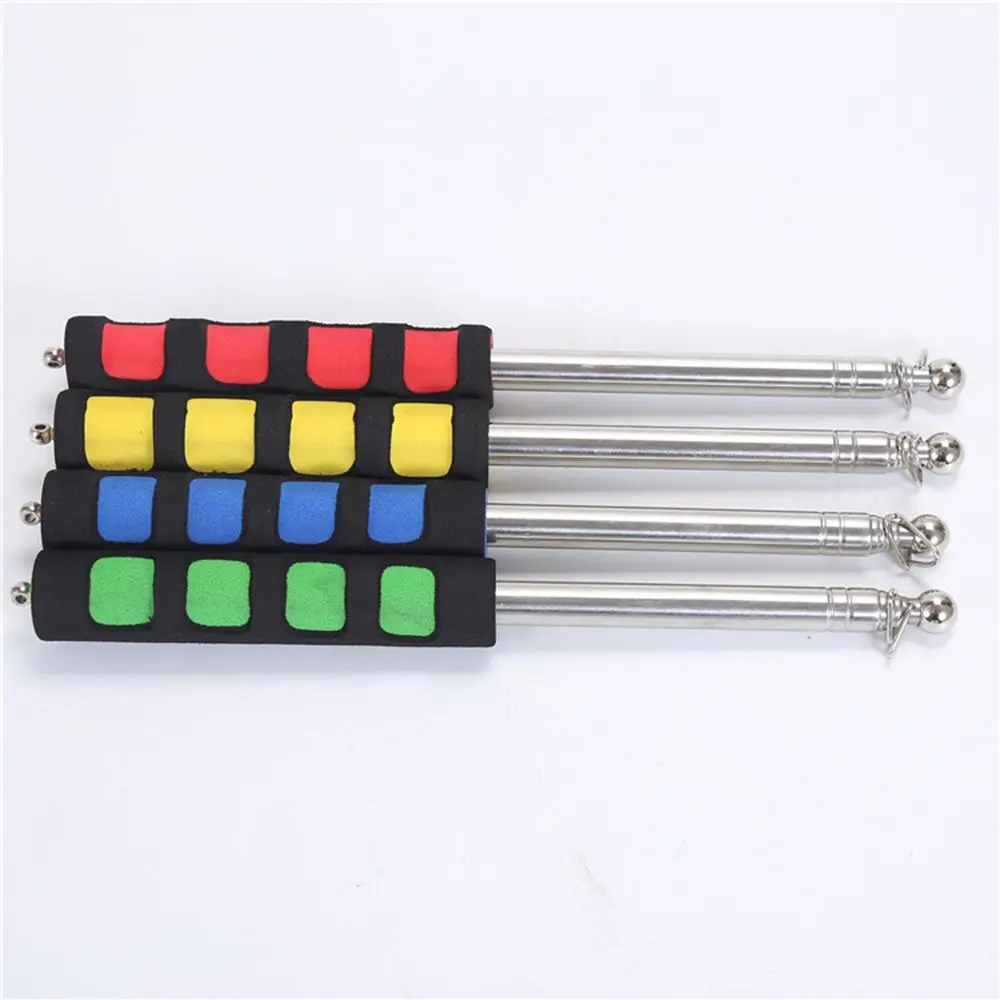 Description Picture 5 of itemFlexible Handle Flagpole Telescopic Stainless Steel Tour Guide Banner Flagstaff Teaching Stick Teacher Pointer Hand Flagpole