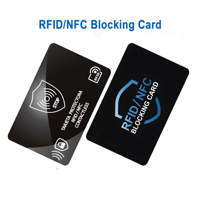 RFID Blocking Card Security Debit Credit Card Passport Protector Blocker NFC Signal Blocking ID ATM Guard Cardholder Sleeve
