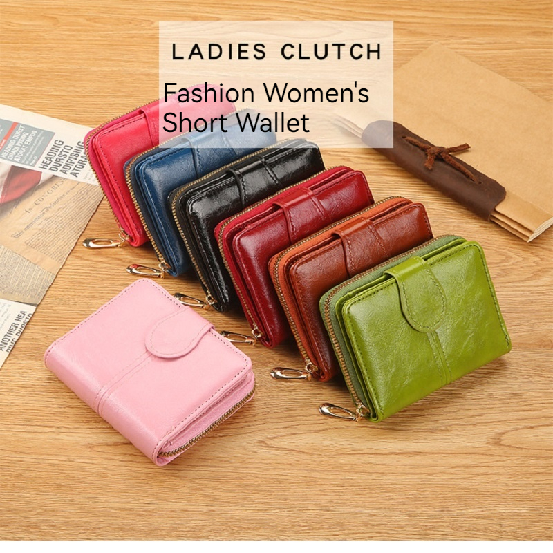 Fashion Small Women Wallets PU Leather Female Short Purse Woman Mini Pink Cards Holder Girl Wallet Ladies Zipper Coin Pouch ì¹´ëì§ê°