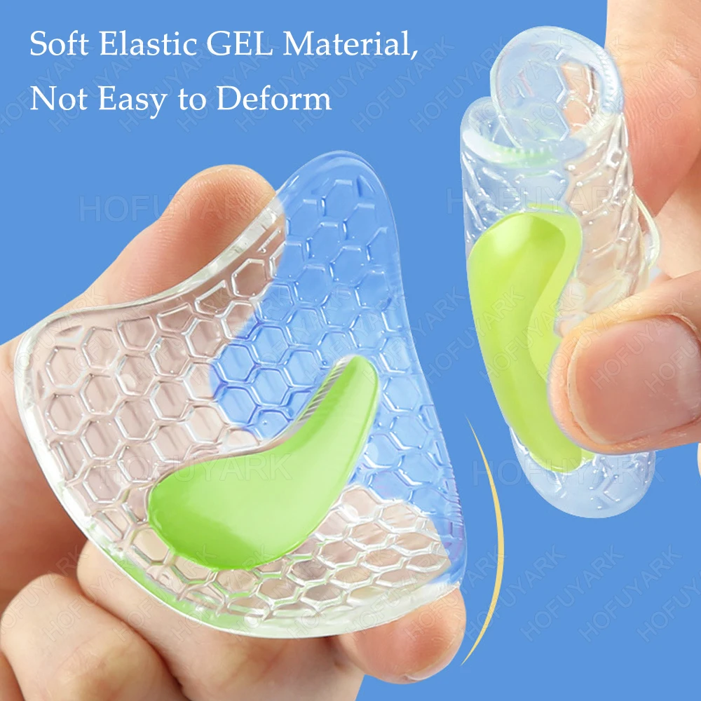 Soft Gel Forefoot Pads for Women High Heels Sandals Silicone Shoe Pads Insoles for Shoes Non-Slip Inserts Adjust Size Foot