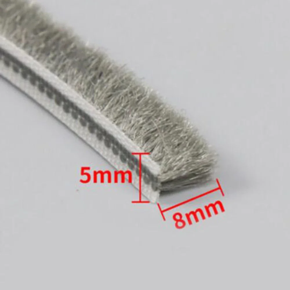 Sliding Door Window Draught Excluder Brush Pile Seal Strip Weatherstrip 5mm*8mm door seal strip window seal strip sealing strip door weatherstripping
