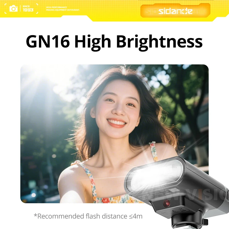 SIDANDE S01 키트 휴대용 카메라 플래시 G16 고휘도 10W 고속 충전 2000mAh 긴 배터리 수명 범용 카메라 플래시
