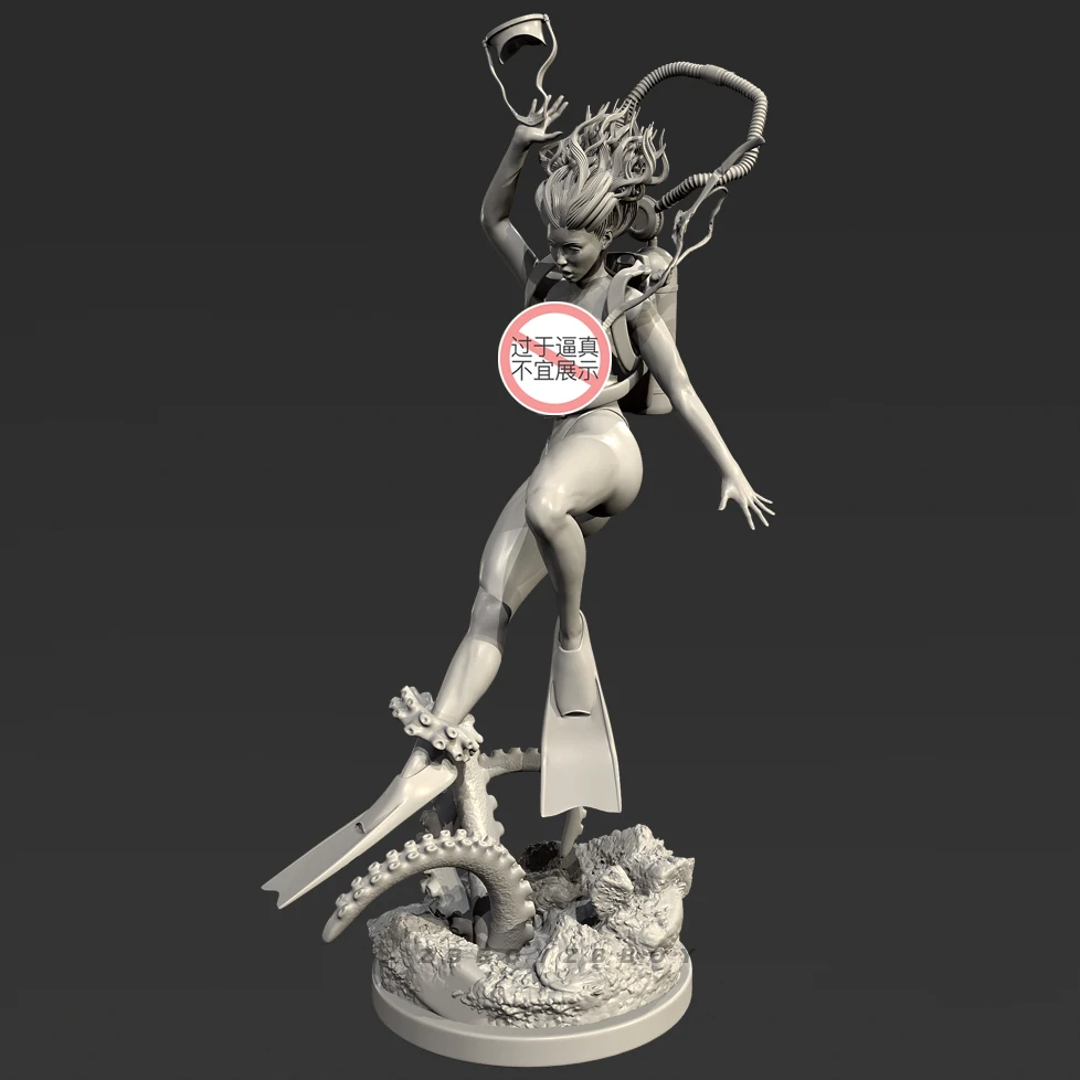 남자의 키 50mm 75mm 수지 군인 모델 키트 무색 및 자체 조립(3D 프린팅) TD-7623/3D