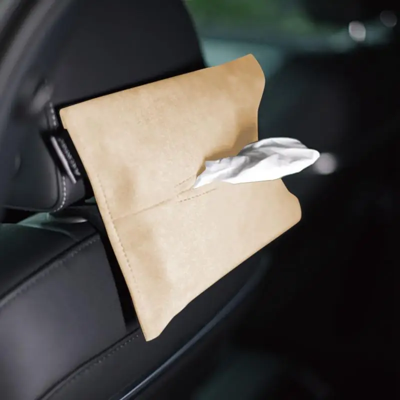  Car Tissue Holder - Mask Holder For Car - PU Leather Backseat Car  Kleenex Holder,Wipes Dispenser For Car Visor,Car Tissue Holder Napkin Box  ,Black : Automotive