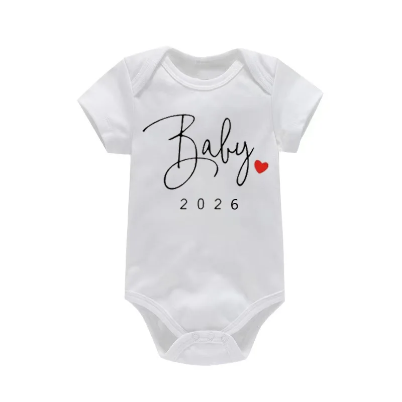Bébé à venir 2026 annonce nouveau-né bébé Body barboteuse drôle garçons filles tenues corps grossesse révéler vêtements