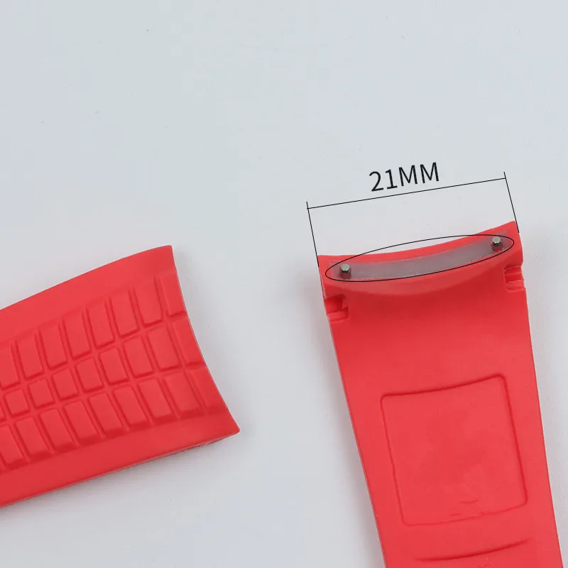 SCHIK 21mm Silicone Rubber Watchband For Patek Strap For Aquanaut Philippe Series 5164a 5167a 5968a Watch Band