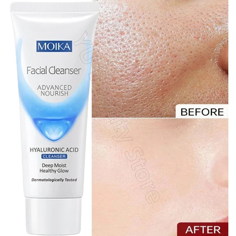 Facial Cleanser Facial Foam Cleanser Gentle Cleansing Pores Oil Control Blackhead Removal Whitening Moisturizing Korean Skin Care Products 80g