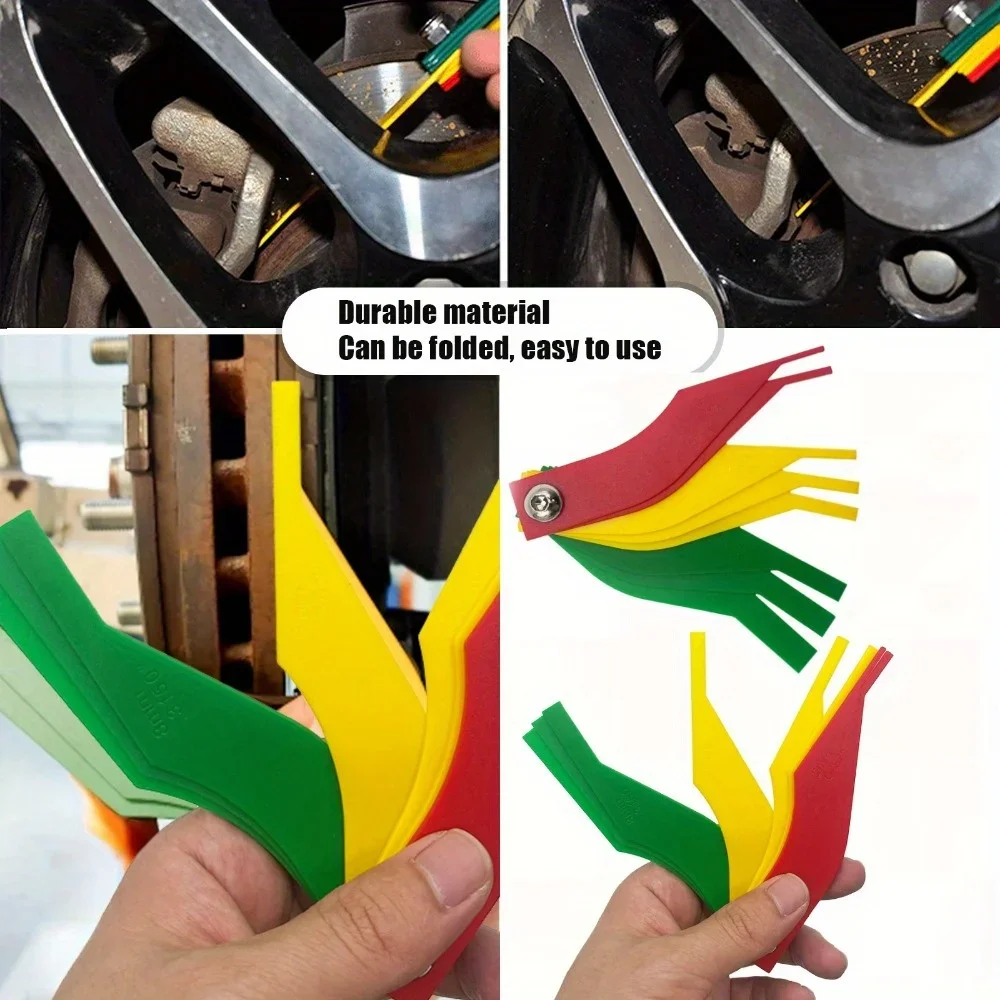 Universal Automotive Brake Pad Thickness Gauge Measure Ruler Diagnostic Test Tool Car Accessories Automotive Repair Equipment