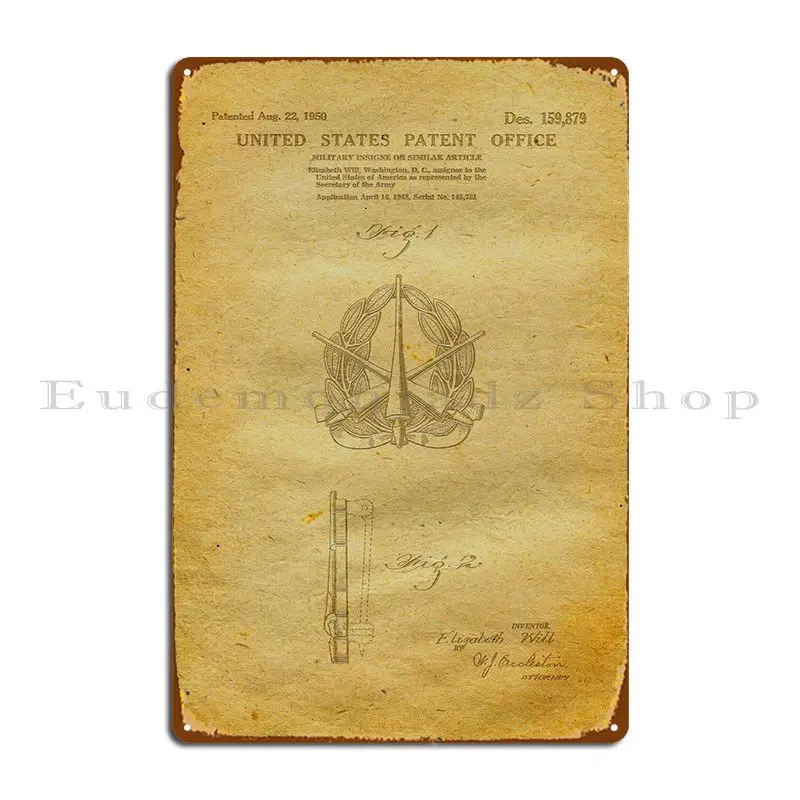 

40 армейский значок, запатентованный металлический знак, таблички для клуба, бара, домашняя печать, жестяной плакат