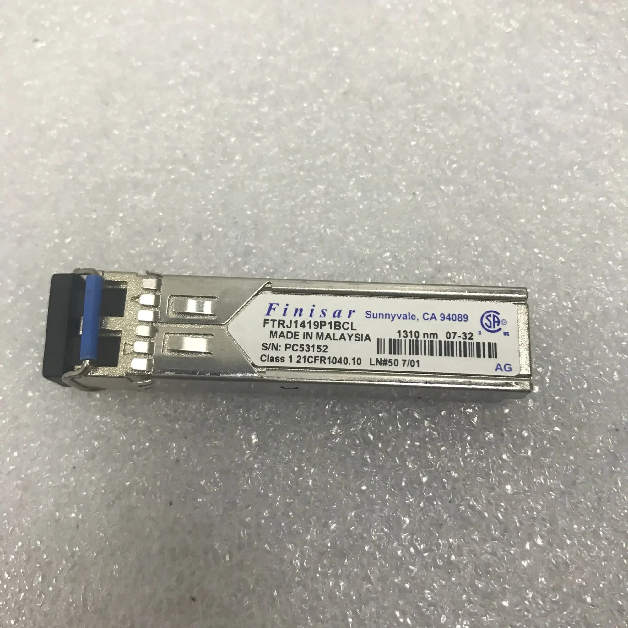 

Finisar SFP Module 2G 55KM Fiber Optical/FTRJ1419P1BCL 1310NM 2G 55KM Network Adapter General Purpose Module