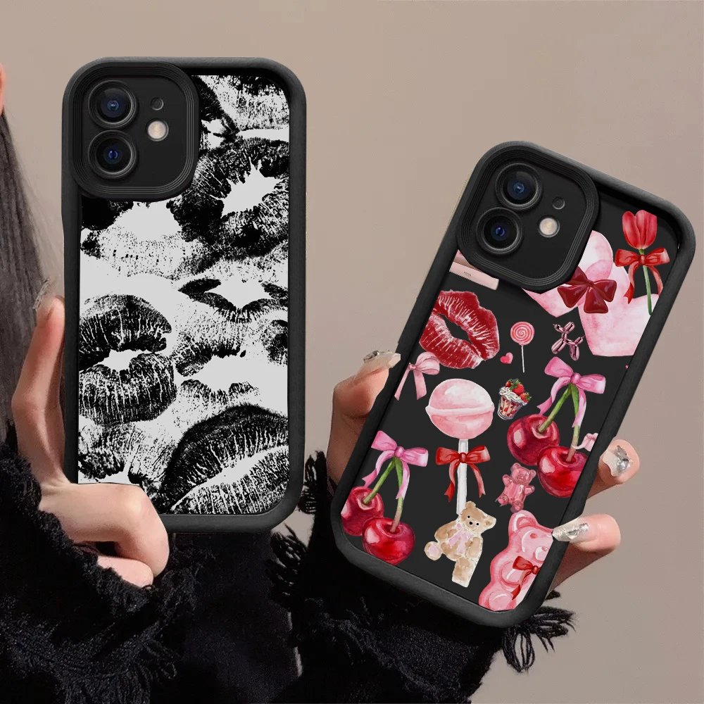 Lips Kiss Print Phone Case