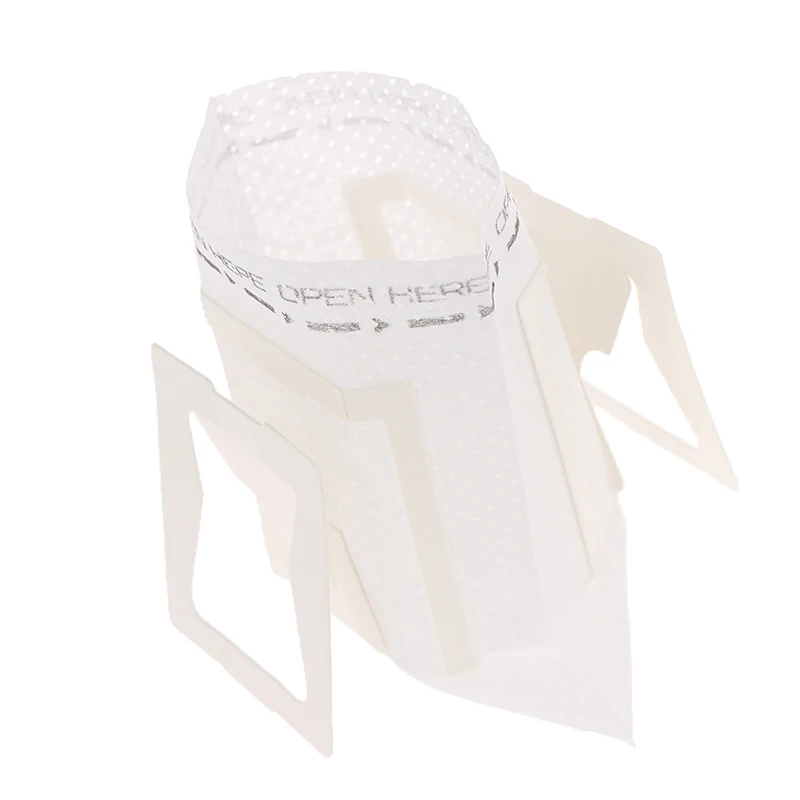 

50PC 9x7.5cm Coffee Filter Holder Portable Outdoor Tea Filters Dripper Baskets Coffee Ear Drip Filter Paper Bag Shelf Coffeeware