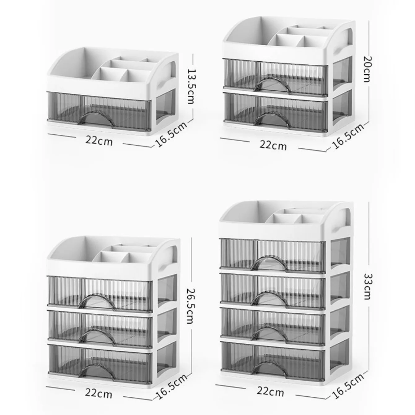 Description Picture 4 of itemDesktop Storage Box Drawer Hair Decoration Multi-layer Storage Cabine Make Up Case Jewelry Container Stationery Brush Organizers