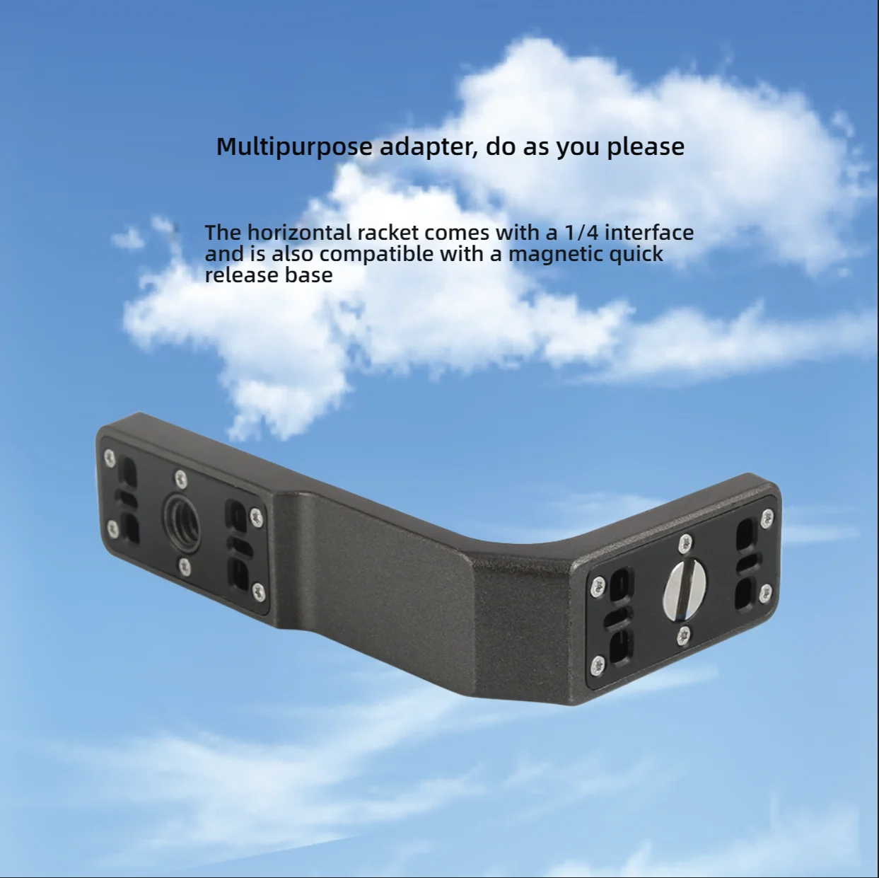 Quick-Release L-Shaped Expansion Bracket Mount with 1/4 Interface