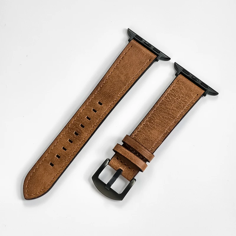 Premium Leather Strap for Apple Watch - Men's High-Quality Band