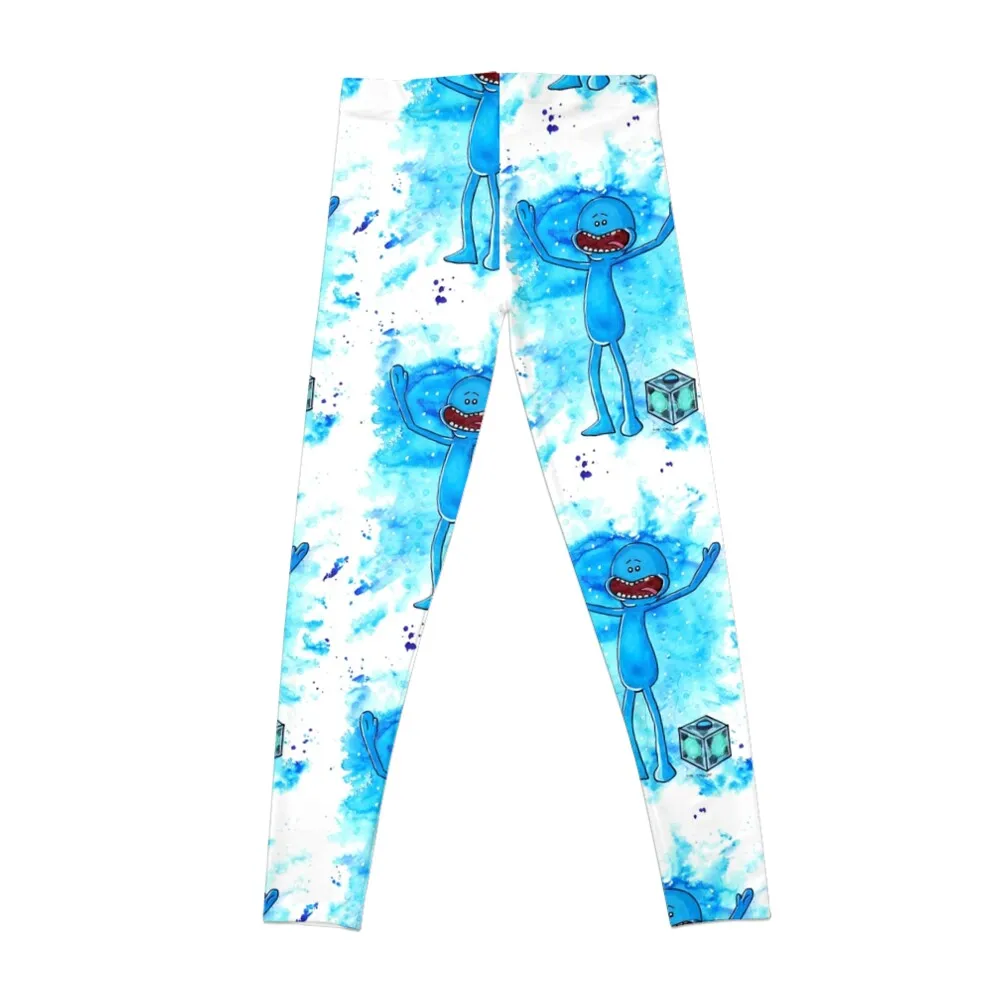 Mr Meeseeks - Watercolour Leggings Women's pants flared harem pants Womens Leggings