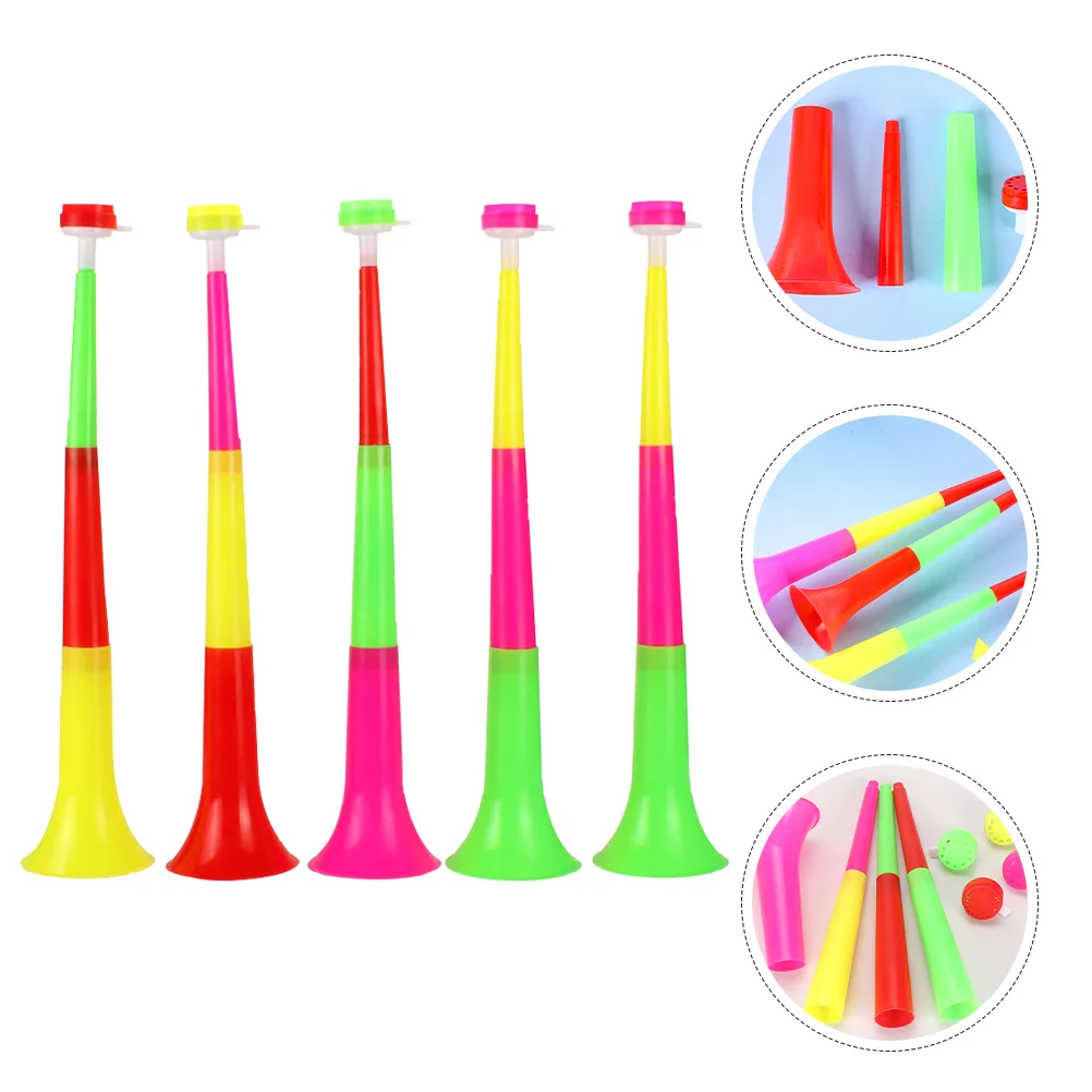 

7 Pcs Kids Presents Children's Trumpet Party Horns Props Toy Trumpets Telescopic Toys Noise Maker For Sporting Events Football