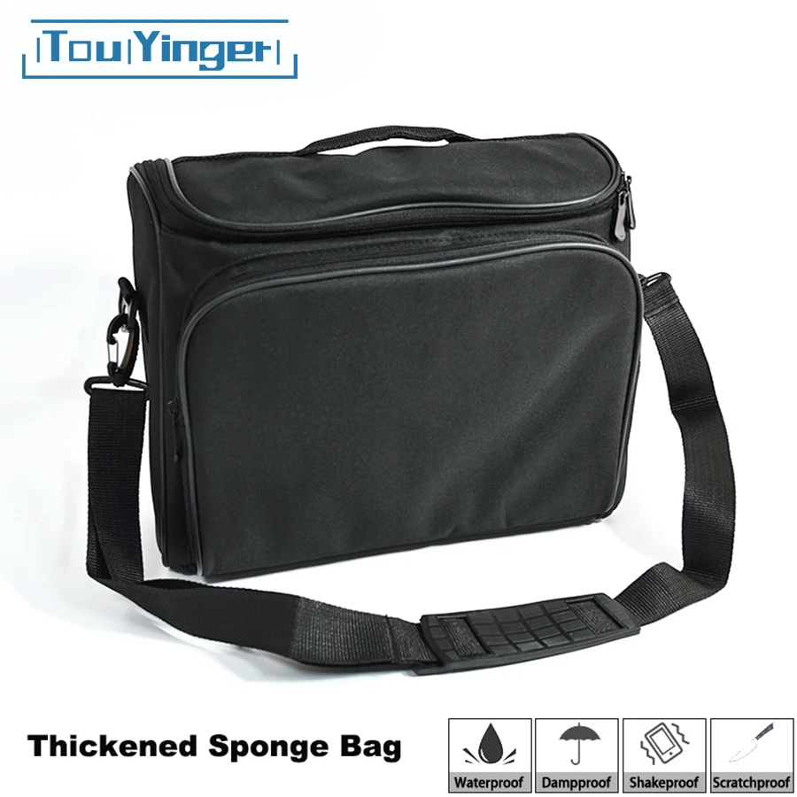 Touyinger Everycom Projector Storage Bag for X20 T4 mini T2A M5 LED96 support most LED projector multi-function black bag