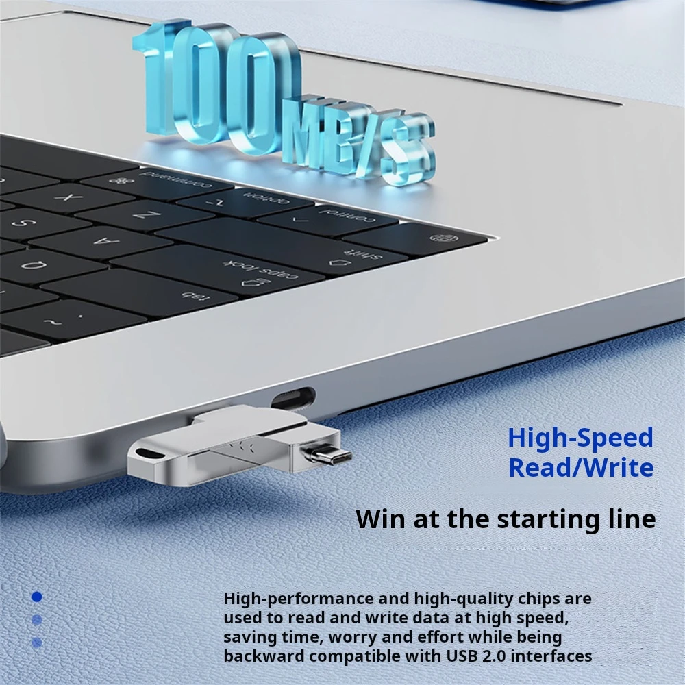 2 in 1 USB 3.1 Flash Drive 1TB 512GB 256GB 128GB 64GB 32GB Pen Drive Type C for PC Phone Memory USB High Speed Disk 16GB 8GB