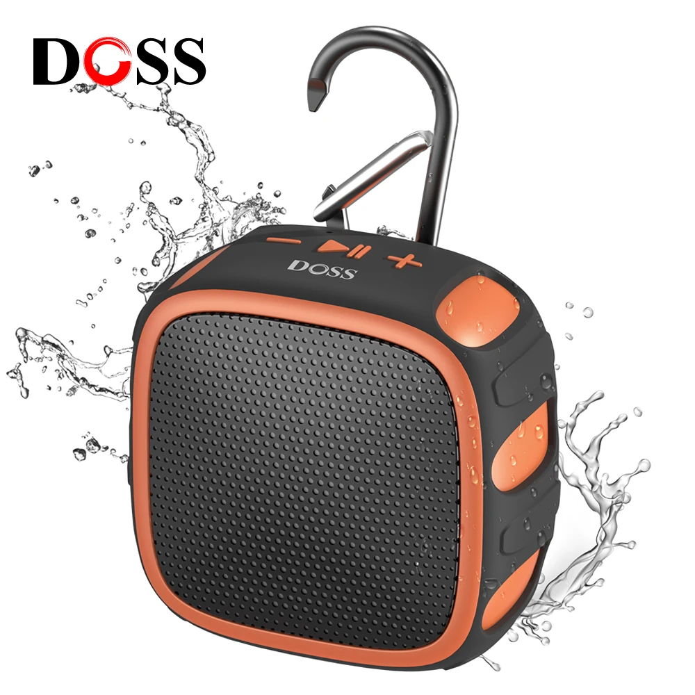 DOSS E-go III Portable Bluetooth Speaker Outdoor IP67 Waterproof Dustproof Camping Sound Box 8W Big Sound Mini Wireless Speakers