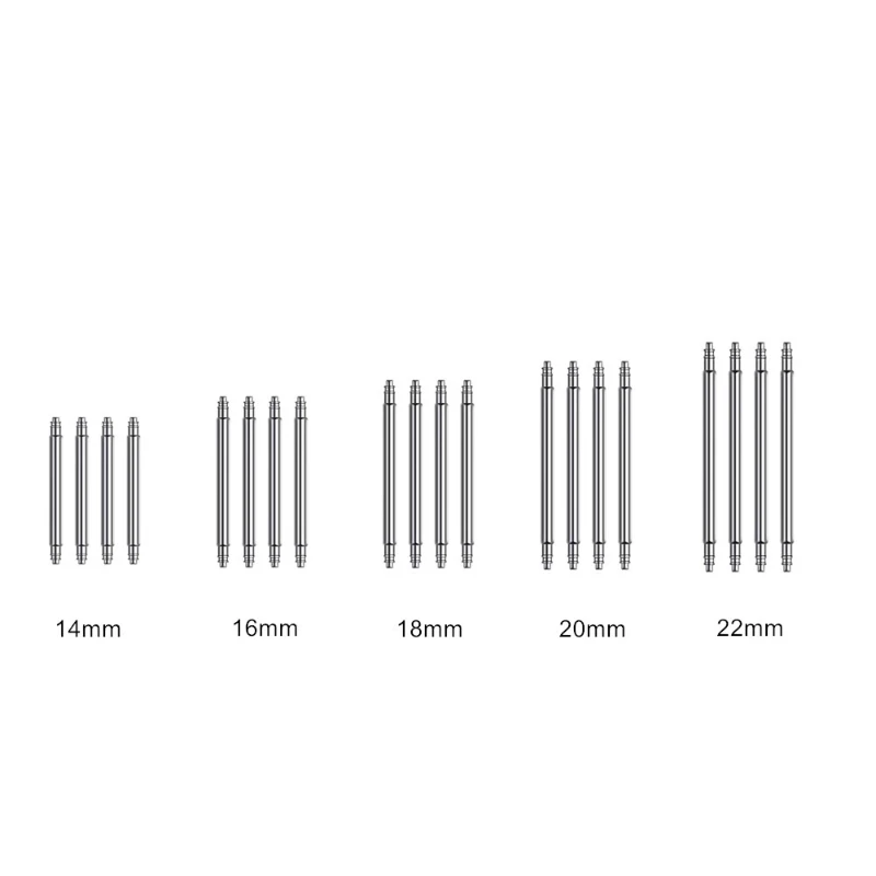 20pcs Durable Metal Watch Band Spring Bar Pins for Repair and Replacement