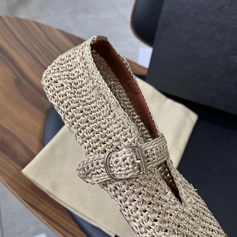 A*ia Ballets Shoes In Woven Leather High Quality And Super Comfort Flat Shoes 2025 New Luxury Design Shoes For Women ﻿ 4