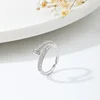 Women Adjustable Nail Ring Korean Fashion Punk Cubic Zirconia Ring Daily Simple Jewelry 3
