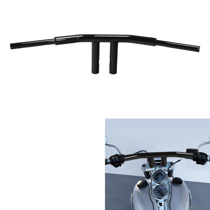 8 "10" 12 "Rise T-Bar 1.5" Fat Manubrio Per Harley Heritage Softail Fatboy Breakout 2018-2023