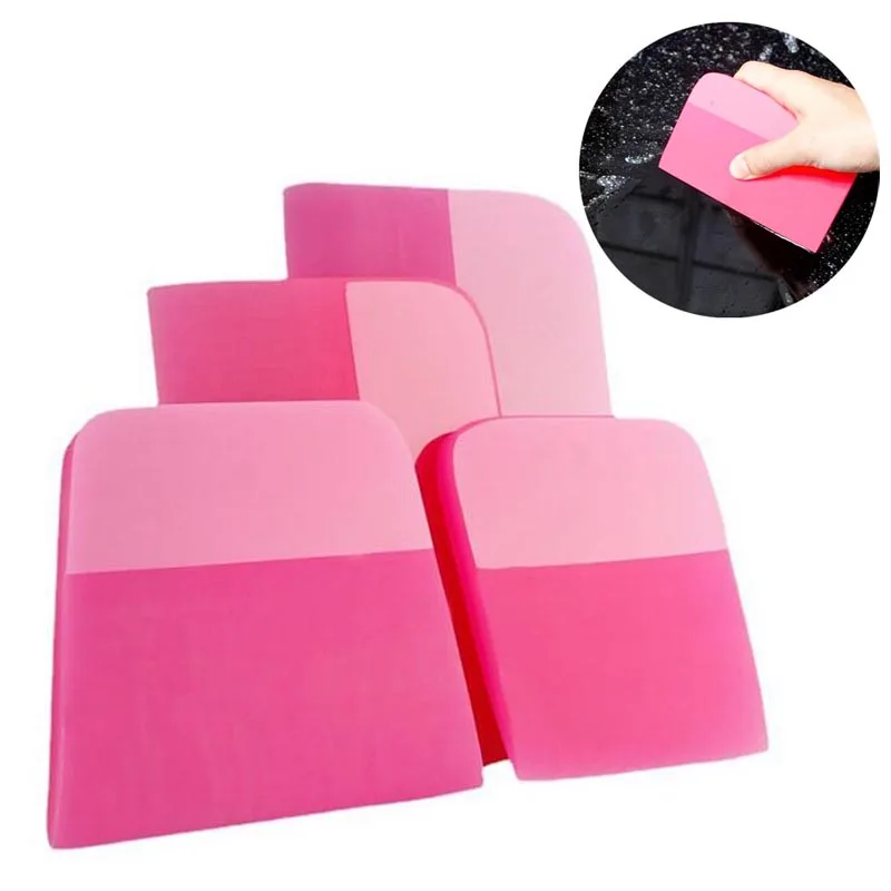 1Pcs PPF Squeegee Soft TPU Rubber Squeegee Anti-Scratch Water Wiper Blade Scraper Cleaner Car Vinyl Wrap Window Tint Tool