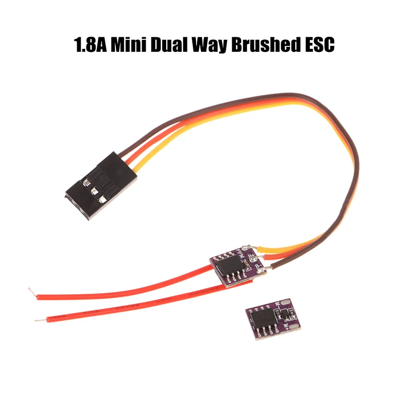 Vue détaillée du contrôleur de vitesse ESC brossé 1.8A pour micro moteurs N20/M10