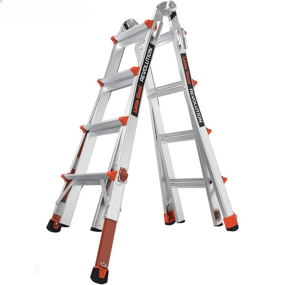

Little Giant Ladders, Revolution with Ratchet Levelers, M17, 17 ft, Aluminum, Type 1A, 300 lbs weight rating (12017-801)