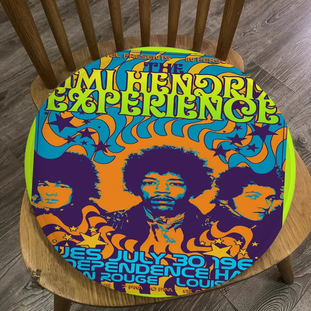 SINGER J-JIMI H-HENDRIX Cushion Mat Square Seat Cushion Office Dining Stool Pad Sponge Sofa Mat Non-Slip Seat Mat 2