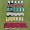2.5m/3m/3.5m/4m/5m Store Banner Replacement Waterproof Fabric Strips Wavy Valance Sun Shade Canopy Patio Awning 3
