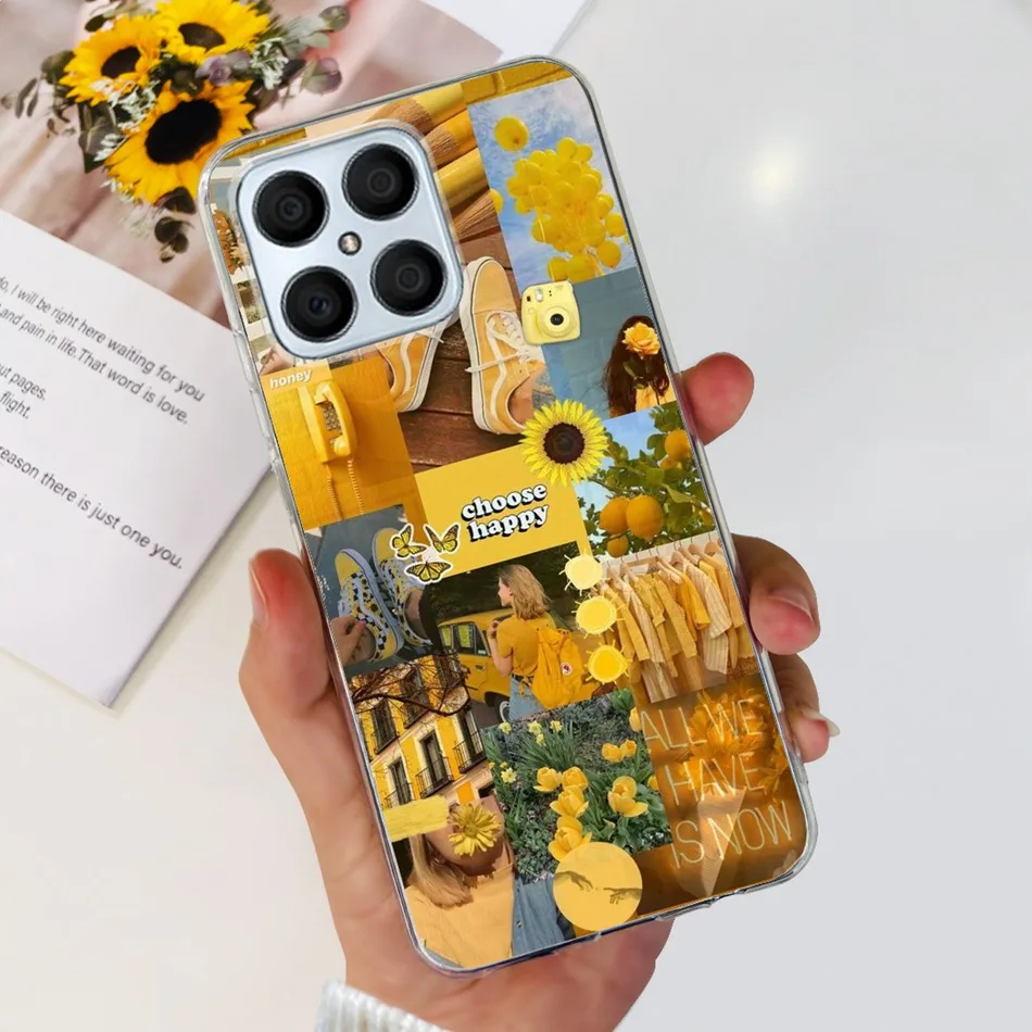 Floral Butterfly Pattern Soft Silicone TPU Back Cover Case