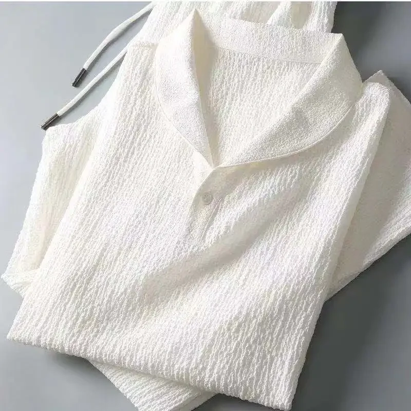 Summer Fashionable Trendy Men's Cotton Linen 2-Pie...