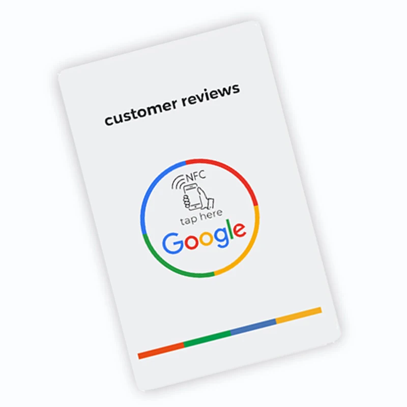 High Quality NFC Google Reviews NFC Card in German Dutch French Spanish English Writing 2
