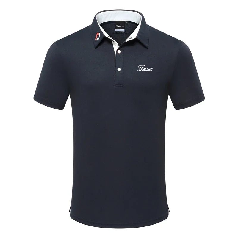 New Golf Outdoor Men's Summer Polo Shirt Towel Absorbent Golf Breathable Short-sleeved Tee Shirt