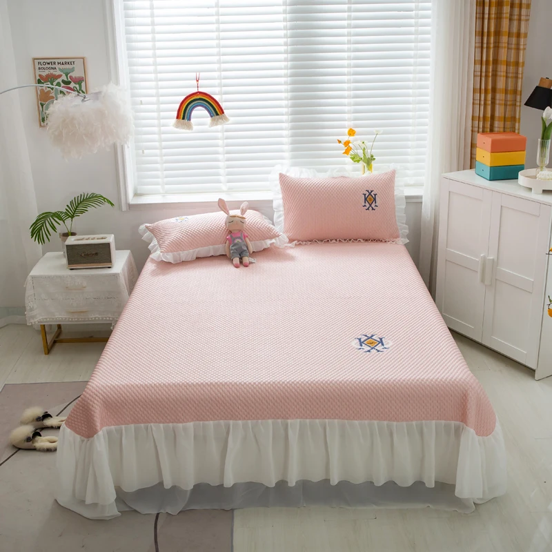 2022 Luxury Lace Bedspread Cool For Summer Quilted Bed Cover Set