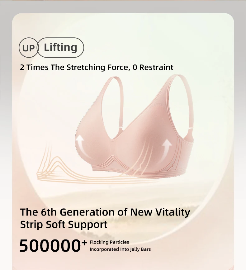 SUJIIN Seamless Push Up Bra for Women Wireless Padded Smooth Invisible Comfortable Bra Woman Breathable Bralettes Woman MX179