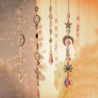 Hanging Wind Chimes Crystal Suncatcher Garden Hanging Pendant Outdoor Home Ornament Moon Catcher Pendant Wind Music Bell 2